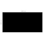 vidaXL Couverture de piscine Noir 400 x 200 cm PE