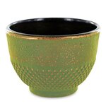 2 tasses en fonte vert et bronze - 0 15 L