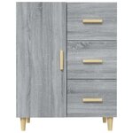 vidaXL Buffet sonoma gris 69 5x34x90 cm bois d'ingénierie
