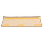 vidaXL Tapis d'escalier auto-adhésifs 15 Pièces Beige foncé 65x21x4 cm