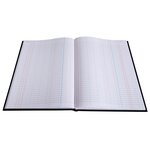 Registre 297x210 Journal 200 Pages Foliotées - Noir Toilé - Le Dauphin
