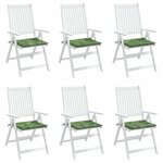 vidaXL Coussins de chaise lot de 6 motif de feuilles 50x50x4 cm tissu
