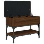 vidaXL Banc à chaussures chêne marron 62x32x45 cm bois d'ingénierie
