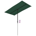 vidaXL Parasol d'extérieur avec mât en aluminium 180x110 cm Vert