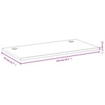 vidaXL Dessus de bureau 110x55x2 5 cm bambou