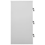 vidaXL Armoires à casiers 2 Pièces Gris clair et vert 90x45x92 5 cm Acier