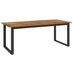 vidaXL Ensemble à manger de jardin 9 Pièces bois d'acacia solide et métal