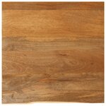 vidaXL Dessus de table à bord vivant 40x40x2 5 cm bois massif manguier