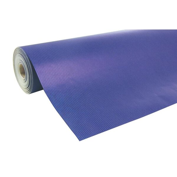 Rouleau de papier cadeaux unicolor kraft 70cm x 50m bleu france clairefontaine
