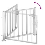 vidaXL Portail de jardin 100x75 cm acier inoxydable