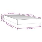 vidaXL Cadre de lit Cappuccino 100x200 cm Similicuir