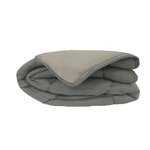 Couette Microfibre Acier & Argent 220 x 240 cm