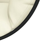 vidaXL Chaise suspendue en forme d'œuf et support beige rotin et acier