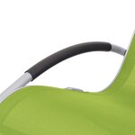 vidaXL Chaise à bascule d'extérieur Vert Textilène