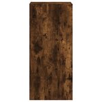 vidaXL Meuble TV mural chêne fumé 40 5x30x90 cm bois d'ingénierie