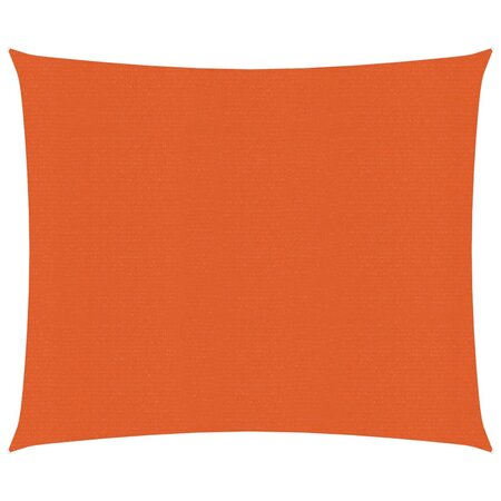 vidaXL Voile d'ombrage 160 g/m² Orange 3x3 m PEHD