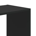 vidaXL Bibliothèque noir 68 5x32x75 cm bois d'ingénierie