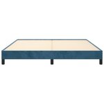 vidaXL Cadre de lit Bleu foncé 180x200 cm Velours