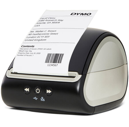 Dymo labelwriter 5xl imprimante d’étiquettes d’expédition xl  haute vitesse  sans encre  reconnaissance des étiquettes