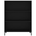 vidaXL Buffet haut Noir 69 5x34x180 cm Bois d'ingénierie