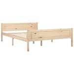 vidaXL Cadre de lit bois de pin massif 140x200 cm