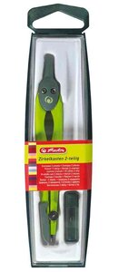 4 x boîte à compas 2 pièces, couleurs assorties HERLITZ