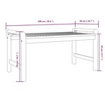 vidaXL Table basse 100x50x50 cm Bois d'acacia massif