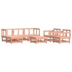 vidaXL Salon de jardin 7 Pièces bois massif douglas