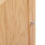 vidaXL Armoire d'angle 59 x 45 x 80 cm Bois de chêne massif
