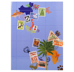 Album De Timbres Globe-trotter 16 Pages Noires - 22 5x30 5 Cm - Visuels Assortis - X 5 - Exacompta