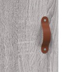vidaXL Buffet haut Sonoma gris 34 5x34x180 cm Bois d'ingénierie