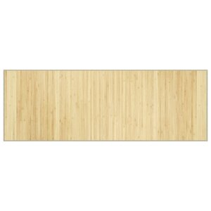 vidaXL Tapis rectangulaire naturel clair 70x200 cm bambou