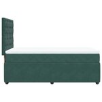 vidaXL Sommier à lattes de lit et matelas Vert foncé 80x200 cm Velours