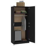 vidaXL Garde-robe Noir 90x52x200 cm Bois d’ingénierie