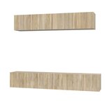 vidaXL Ensemble de meubles TV 5 Pièces Chêne sonoma Bois d'ingénierie