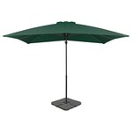 vidaXL Parasol de jardin avec base portable vert
