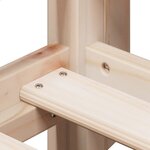 vidaXL Lit superposé sans matelas 90x190 cm bois de pin massif