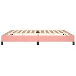vidaXL Cadre de lit sans matelas rose 200x200 cm velours