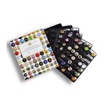 Album pour collectionner 210 muselets de champagne.