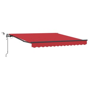 vidaXL Tissu de auvent Rouge 350 x 250 cm Polyester