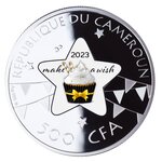 HAPPY BIRTHDAY Argent Coin 500 Francs CFA Cameroon 2023