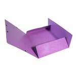 Chemise À Élastiques 3 Rabats Maxi Capacity Carte Lustrée Pelliculée 425gm2 Iderama A4 - Violet - X 25 - Exacompta