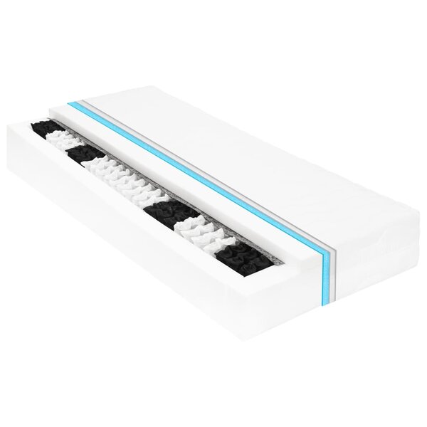 vidaXL Matelas 120 x 200 cm 7 zones Ressort ensaché 20 cm H2