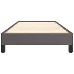 vidaXL Cadre de lit Gris 90x190 cm Similicuir