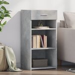 vidaXL Buffet gris béton 45x42 5x93 cm bois d'ingénierie