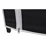 vidaXL Garde-robe en tissu 2 Pièces Noir