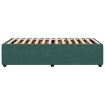 vidaXL Cadre de lit Vert foncé 80x200 cm Velours