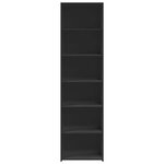 vidaXL Buffet haut noir 50x41x185 cm bois d'ingénierie