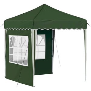 vidaXL Tente de fête pop-up 195 x 195 x 245 cm Vert Tissu Oxford