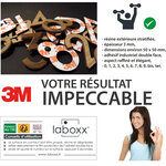 N°4 enigma  auto adhésif 3m  pour boites aux lettes  portes  casiers ...  Intérieur/extérieur